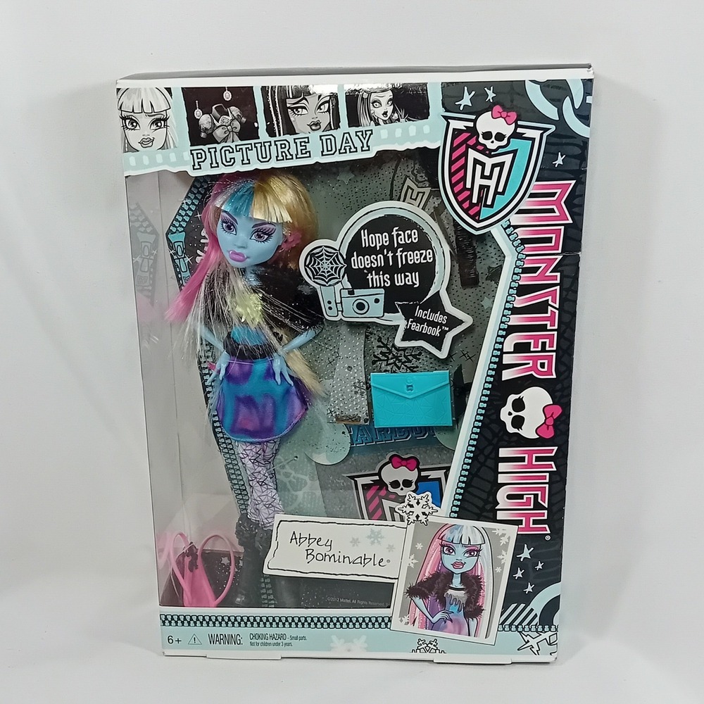 2012 NIB Mattel Monster High G1 Abbey Bominable Picture Day Doll Daughter Yeti